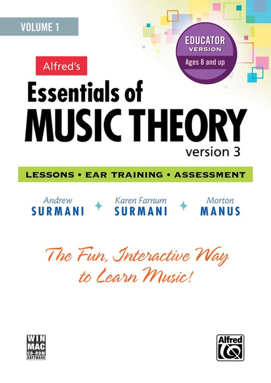 Alfred's Essentials of Music Theory - Software, Version 3 CD-ROM, Educator Version, Volume 1