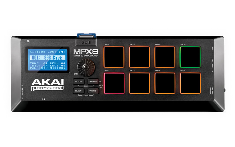 Akai Professional MPX8 - Mobile SD Sample Player