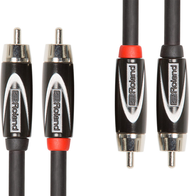 Roland Black Series Interconnect Cable - 3ft Interconnect Cable, Dual RCA-­RCA