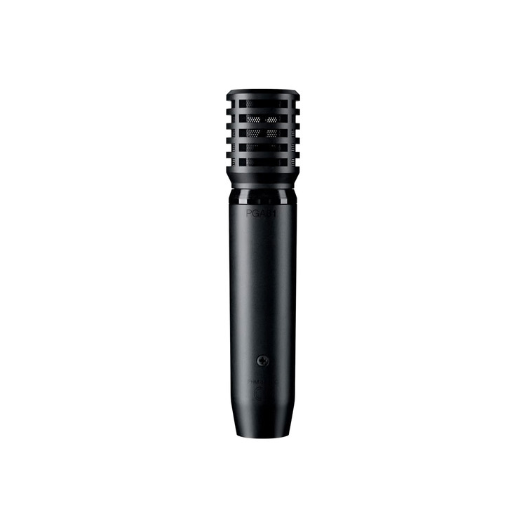 Shure PGA81-XLR - Cardioid Condenser Instrument Microphone (XLR-XLR Cable)