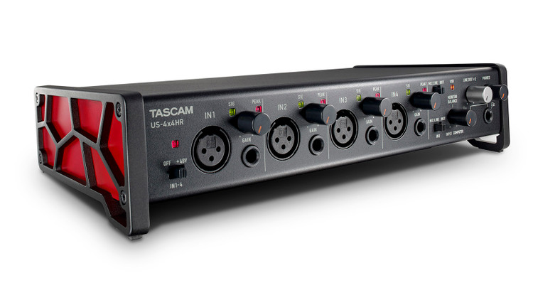 Tascam US-4x4HR - 4 Mic, 4 In / 4 Out High Resolution Versatile USB Audio Interface
