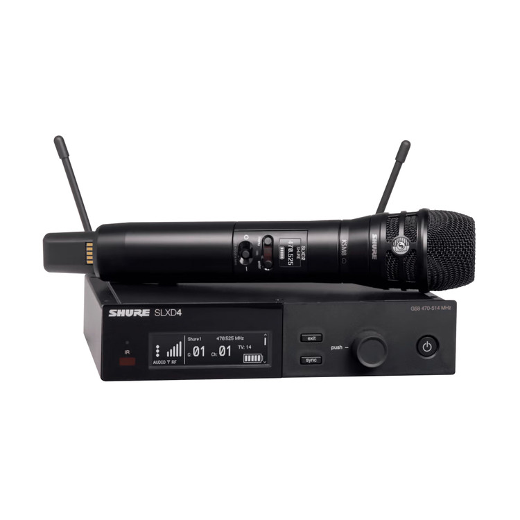 Shure SLXD24/K8B - Wireless System with KSM8 Dualdyne™ Handheld Transmitter