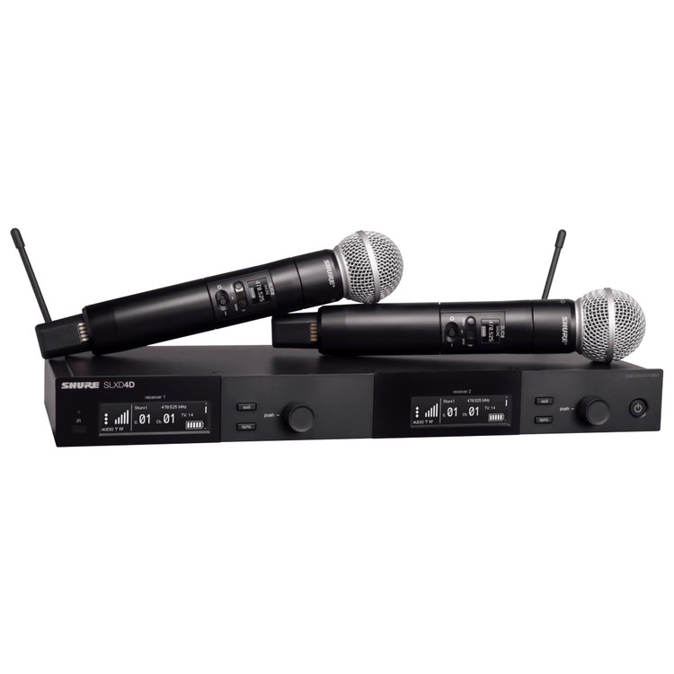 Shure SLXD24D/SM58 - Dual Wireless System with 2 SLXD2/58 Handheld Transmitters