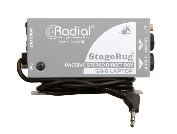 Radial StageBug SB-5 - Compact Stereo Laptop DI