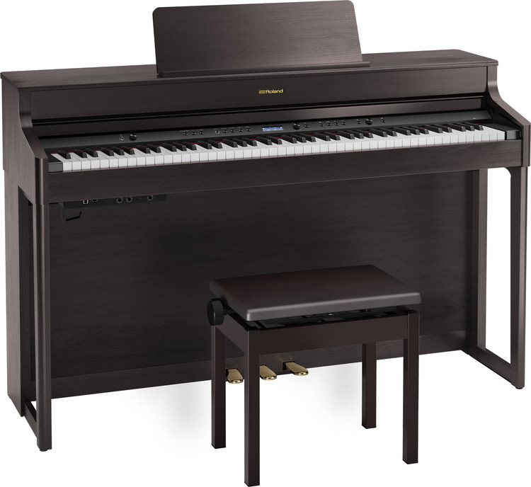 Roland HP-702 - Digital Upright Piano (Dark Rosewood)