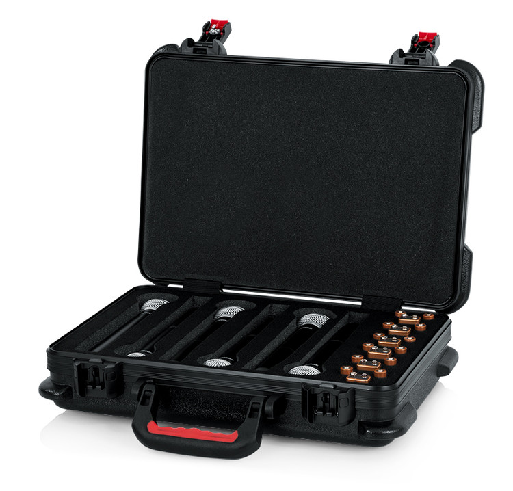 Gator GTSA-MICW6 - TSA ATA Molded Case For 6 Wireless Mics