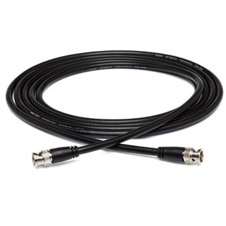 Hosa BNC-58-103- 50-ohm Coaxial Cable, BNC to BNC, 3ft