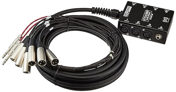Hosa SH-6X2-30 - Pro-Conex Little Bro' Sub Snake, Hosa 6 x XLR Sends and 2 x 1/4 in TRS Returns, 30 ft