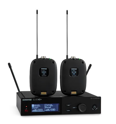 Shure SLXD14D+-G57 - 2-Channel Wireless Bodypack  Microphone System