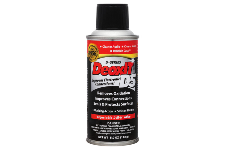 Hosa D5S-6 - CAIG DeoxIT Contact Cleaner, 5% Spray, 5 oz