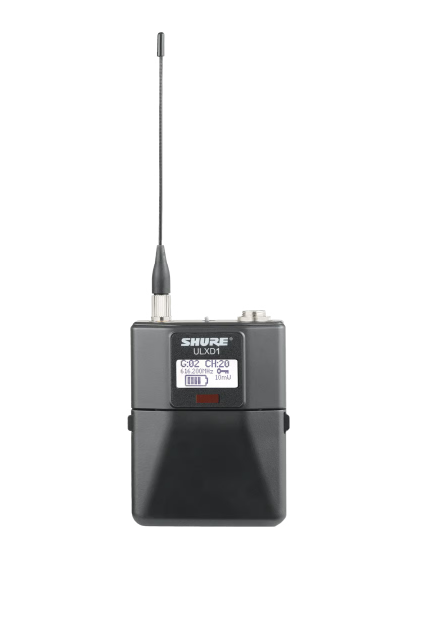 Shure ULXD1 Digital Wireless Bodypack Transmitter compatible with ULX-D Digital Wireless Systems