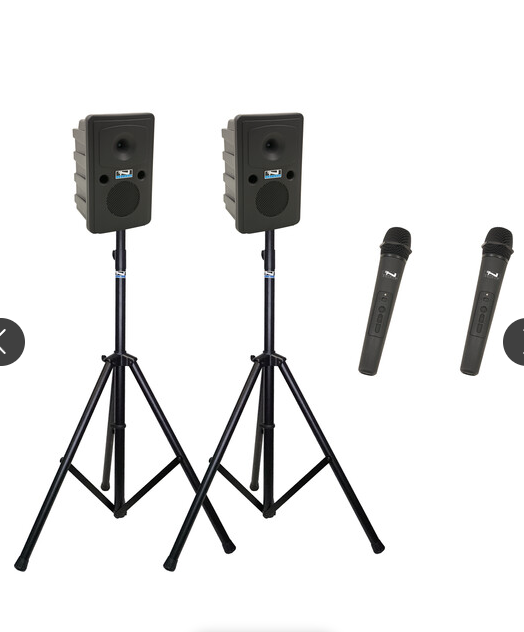 Anchor Audio GG2-AirFlex XR2-HH - Go Getter 2 Pair, AnchorAIR and AnchorLINK, and two wireless handheld microphones and two speaker stands