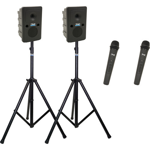 Anchor Audio GG2-COMP2-HH - Go Getter 2 Pair, AnchorLink, two wireless handheld microphones, two speaker stands, and one SPEAKON companion speaker cable