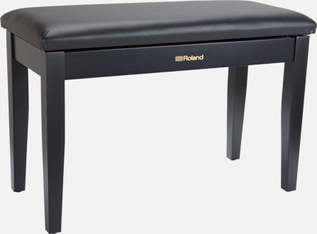 Roland RPB-D100BK - Duet Piano Bench with Storage Compartment, Black