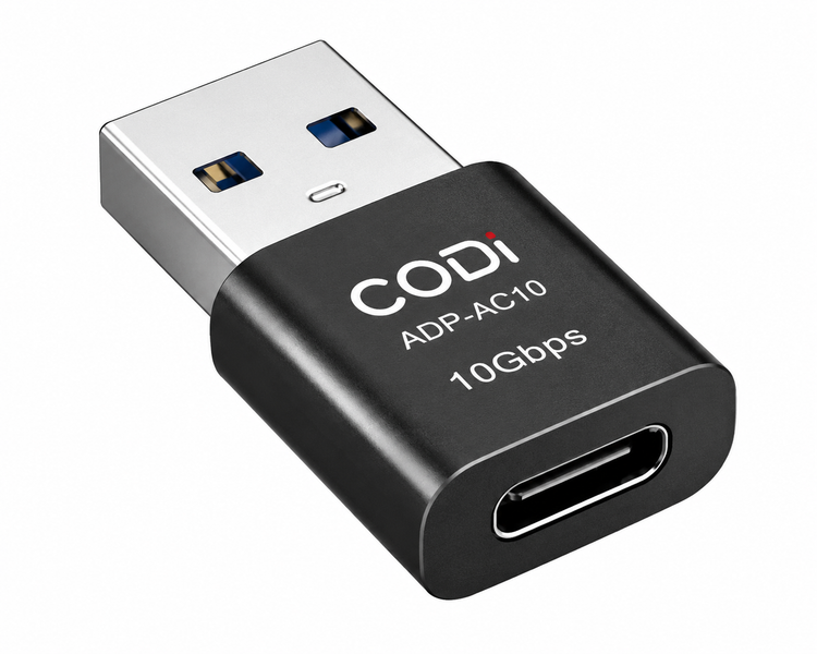 CODi USB-A to USB-C Adapter w/10Gbps Data Transfer Speed