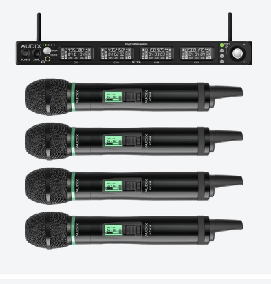 Audix Novacore -NC4HEC - Quad-Channel Handheld Wireless System w/Extended Cardioid Capsule