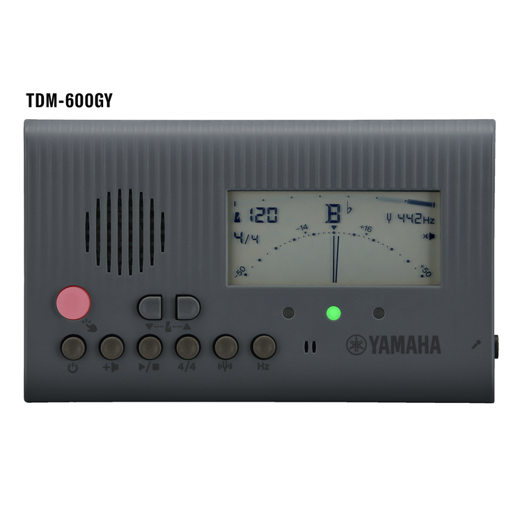 Yamaha TDM-600GY - Compact Tuner and Metronome (Grey)