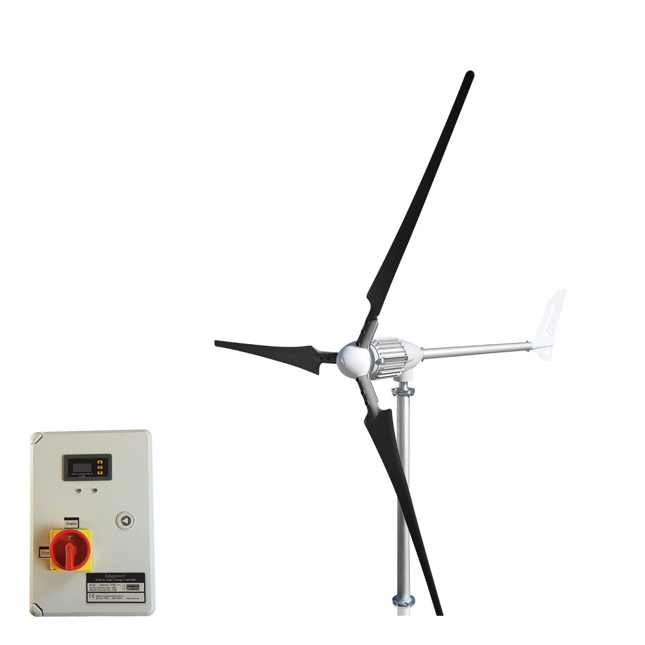 Kit i-1000W 48V Wind Turbine & Hybrid Charge Controller & Tower