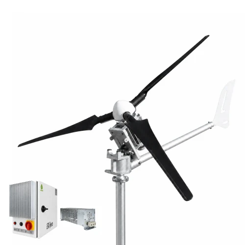 Kit 2000W 24V/48V Windsafe Wind Turbine + Charge Controller (FOR ACID & GEL BATTERIES)& Tower