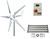Kit i-700W 12V Wind Turbine&Hybrid Charge Controller & Tower