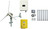 Complete Heli 2KW On-Grid Wind Turbine Set with Tower - Inverter and Controller –  Installation Kit for Grid Feed