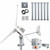 Kit Heli 2KW 48V Off-Grid Wind Turbine &  Charge Controller (FOR ACID & GEL BATTERIES) & Tower