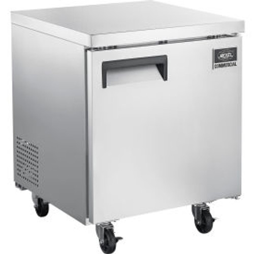 Nexel Undercounter Freezer, 1 Solid Door, 5.5 Cu. Ft., Stainless Steel