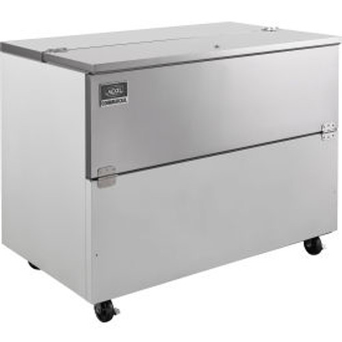 Nexel Mobile Milk Cooler, Single Sided, 18.5 Cu. Ft., Stainless Steel