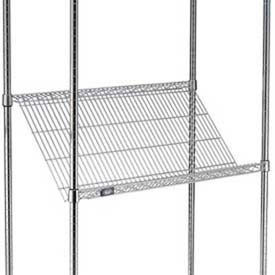 Nexel SS1848C Chrome Slant Wire Shelf 48"W x 18"D