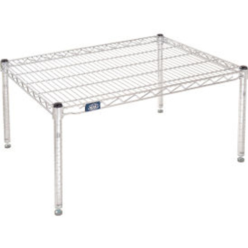 Nexel Chrome Wire Dunnage Rack - 30"W x 24"D x 14"H