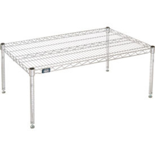 Nexel Chrome Wire Dunnage Rack - 36"W x 24"D x 14"H