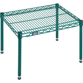 Nexel Poly-Green Wire Dunnage Rack - 24"W x 18"D x 14"H