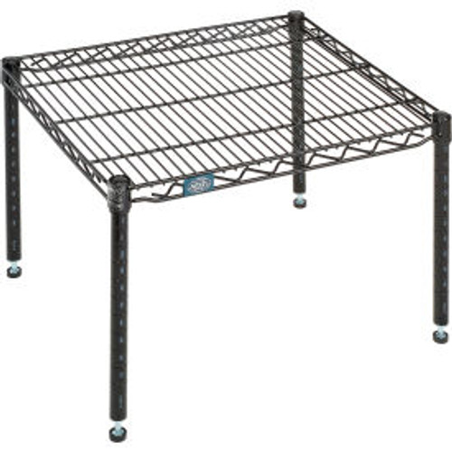 Nexel Black Epoxy Wire Dunnage Rack - 24"W x 21"D x 14"H