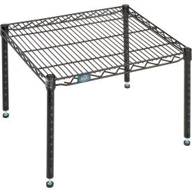 Nexel Black Epoxy Wire Dunnage Rack - 24"W x 21"D x 14"H