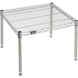 Nexelate Silver Epoxy Wire Dunnage Rack - 24"W x 21"D x 14"H