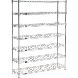 Nexel Wine Bottle Rack - 63 Bottle 36"W x 14"D x 63"H, Chrome