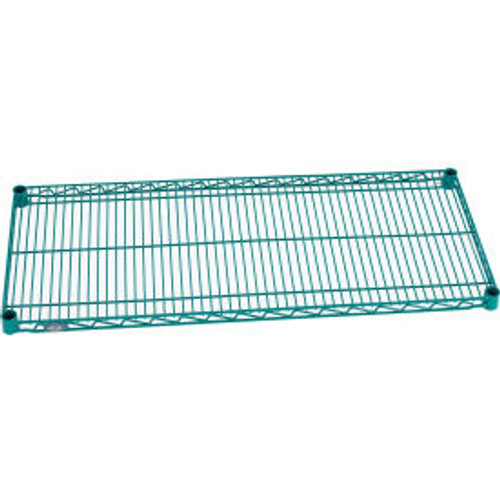 Nexel S1842G Poly-Green Epoxy Wire Shelf 42"W x 18"D