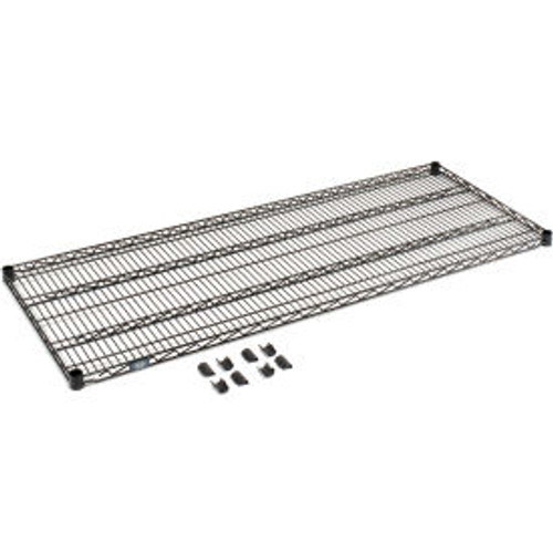 Nexel S1860B Black Epoxy Wire Shelf 60"W x 18"D
