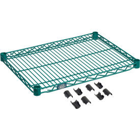 Nexel S1824G Poly-Green Epoxy Wire Shelf 24"W x 18"D