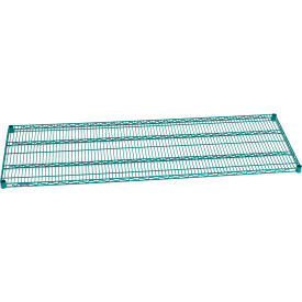 Nexel S2172G Poly-Green Epoxy Wire Shelf 72"W x 21"D