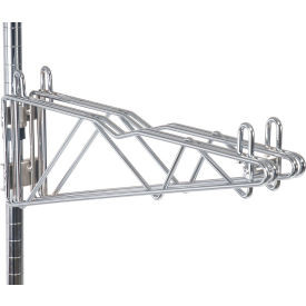Nexel Chrome, Adjustable Double Shelf Post Bracket, 18"D