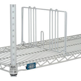 Nexel, Nexelate Silver Epoxy Wire Divider, 14"D x 8"H