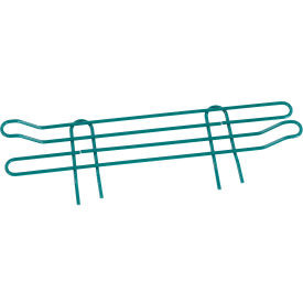 Nexel Poly-Green Wire Ledge, 18"W x 4"H