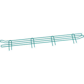 Nexel Poly-Green Wire Ledge, 42"W x 4"H