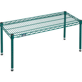 Nexel Poly-Green Wire Dunnage Rack - 36"W x 14"D x 14"H