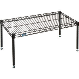 Nexel Black Epoxy Wire Dunnage Rack - 36"W x 18"D x 14"H