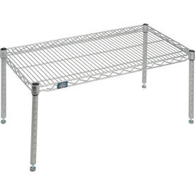 Nexelate Silver Epoxy Wire Dunnage Rack - 36"W x 18"D x 14"H