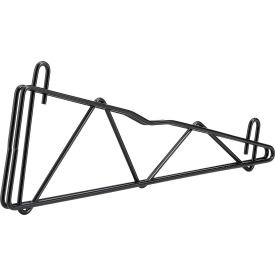 Nexel Black Epoxy, Fixed Single Shelf Wall Mount Bracket, 18"D