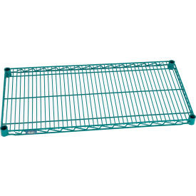 Nexel S1272G Poly-Green Epoxy Wire Shelf 72"W x 12"D