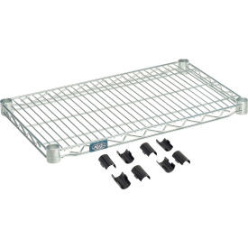 Nexel S1424Z Poly-Z-Brite Wire Shelf 24"W x 14"D